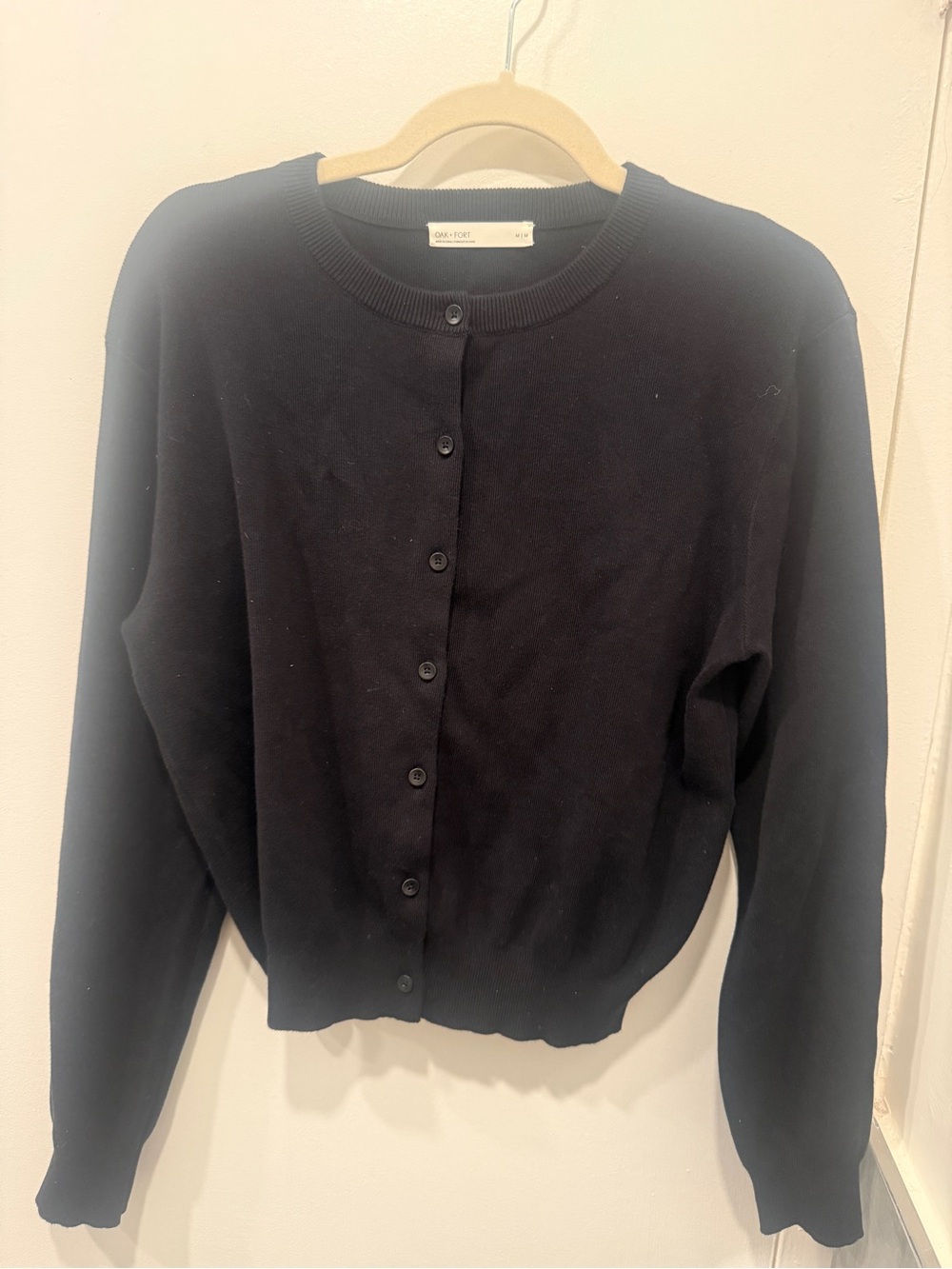 Oak + fort cotton blended cardigan